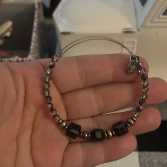 Alex and Ani Silver and Gold Bracelet Trio - Picture 3 of 5